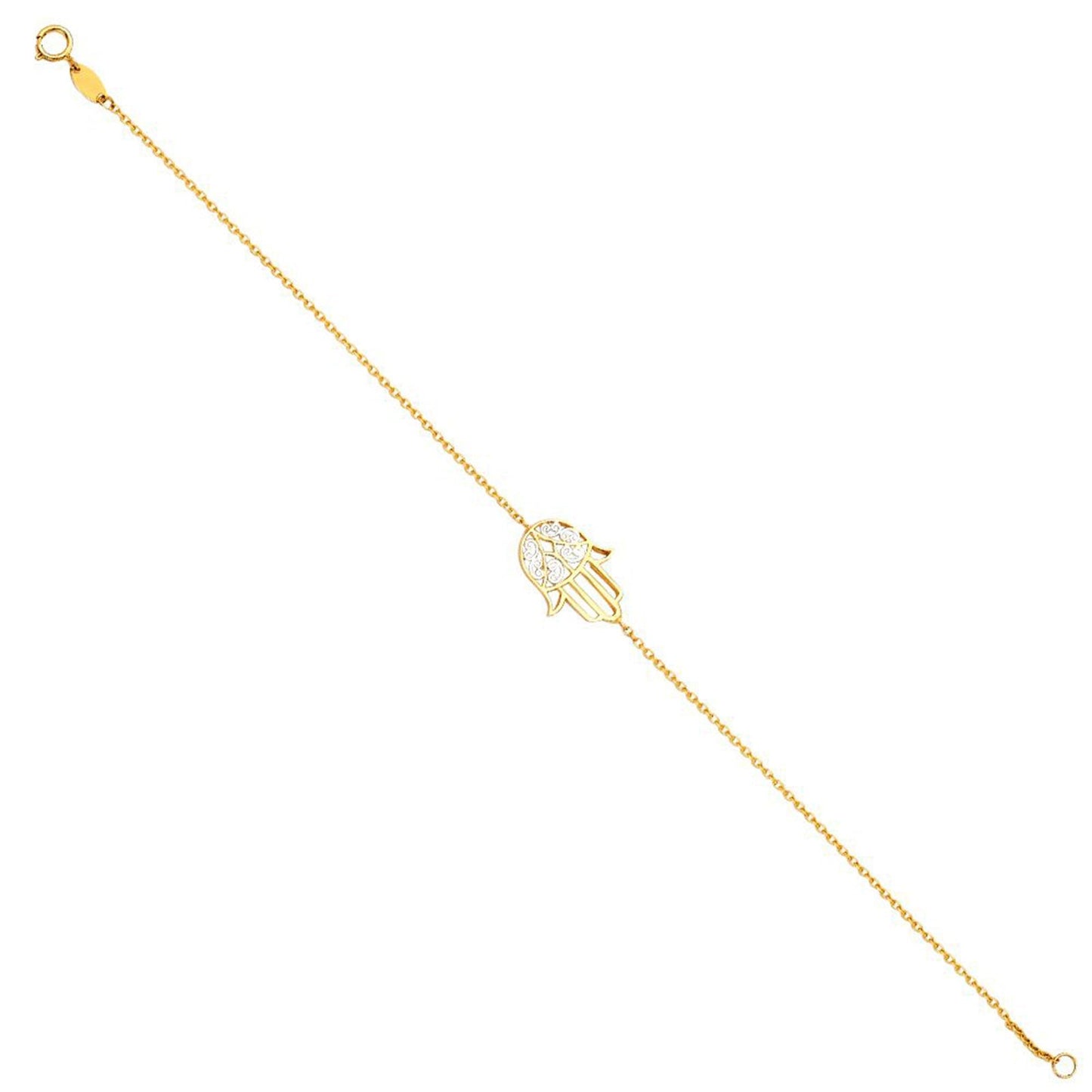 14K Yellow Gold Jellyfish Light Bracelet