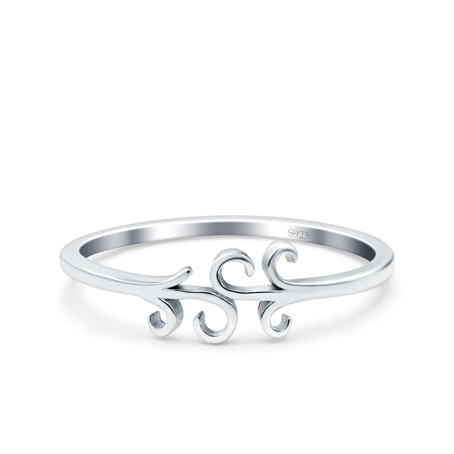 Minimalist Vine 925 Sterling Silver Ring