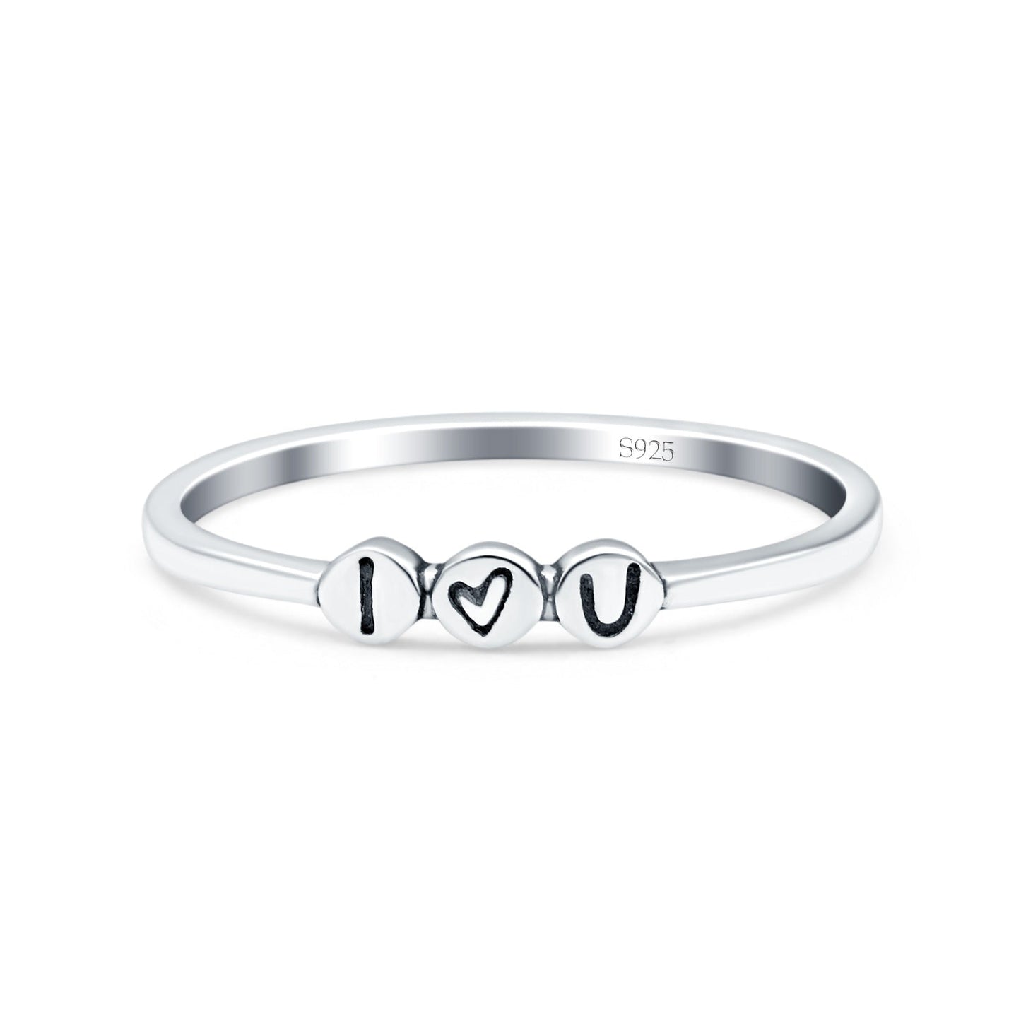 I Love You 925 Sterling Silver Ring